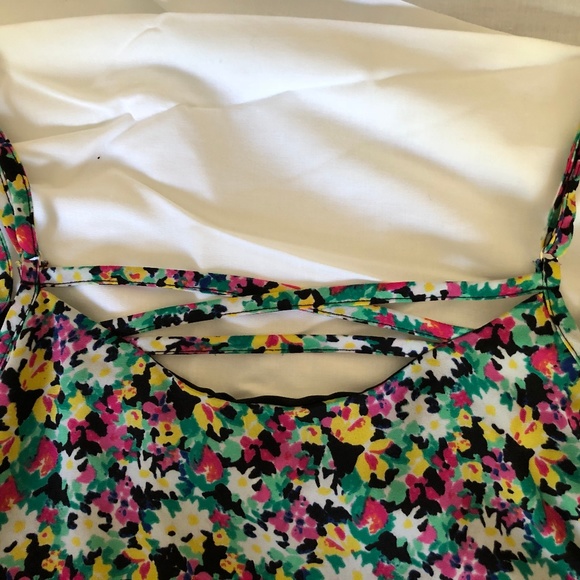 floral print scalloped hem tank - Picture 4 of 7